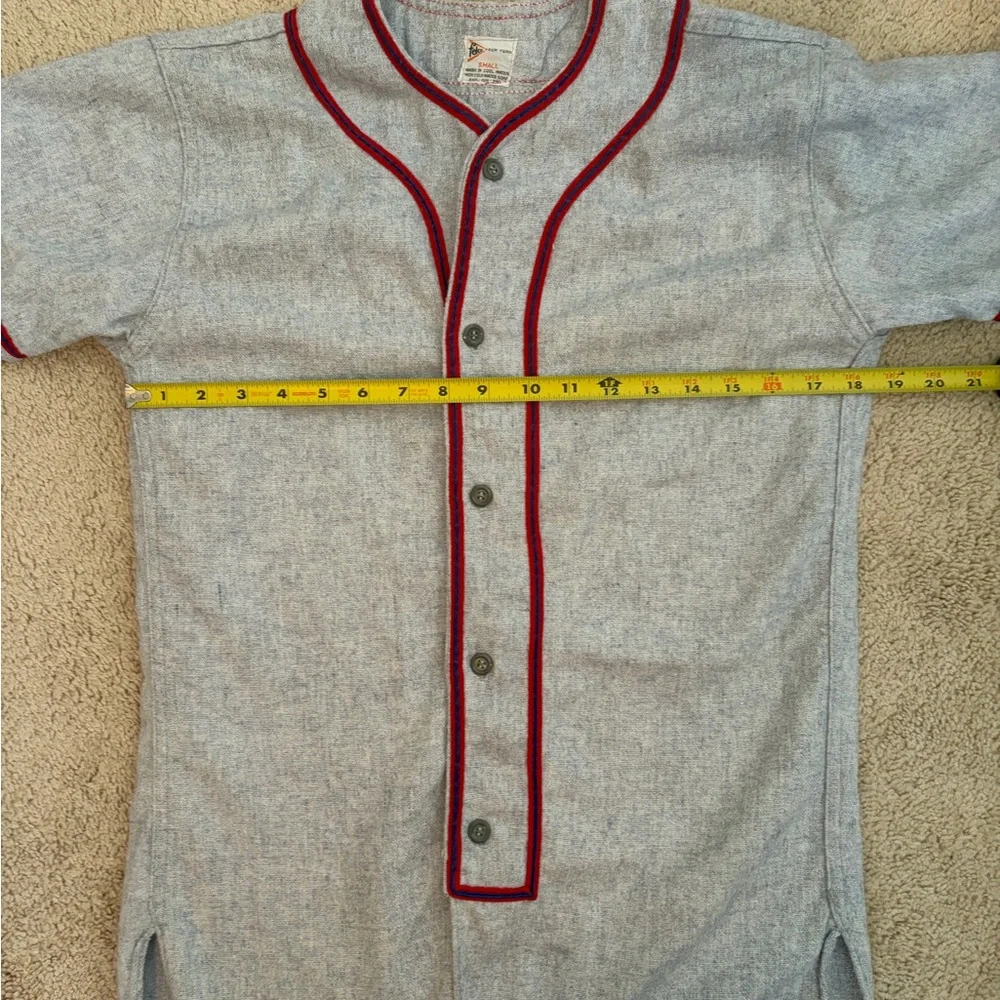 Felco New York Vintage Jersey‎ Gray Number 1 Stitched Size Small